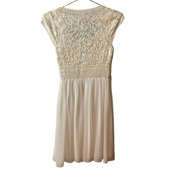 Sue Wong Embellished Lace White Fit & Flair Dress Size 0 - Picture 6 of 11